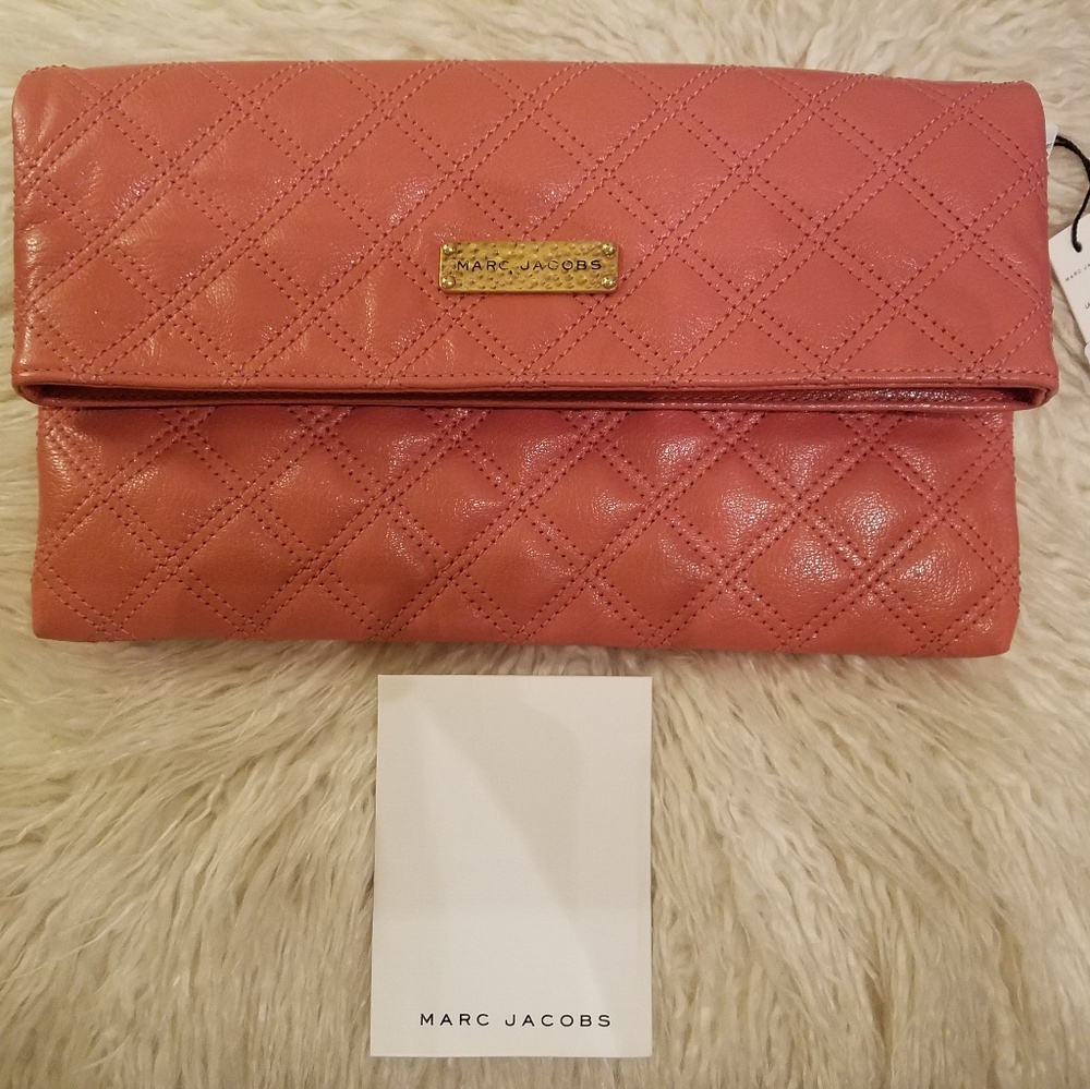 Marc Jacobs eugene leather clutch